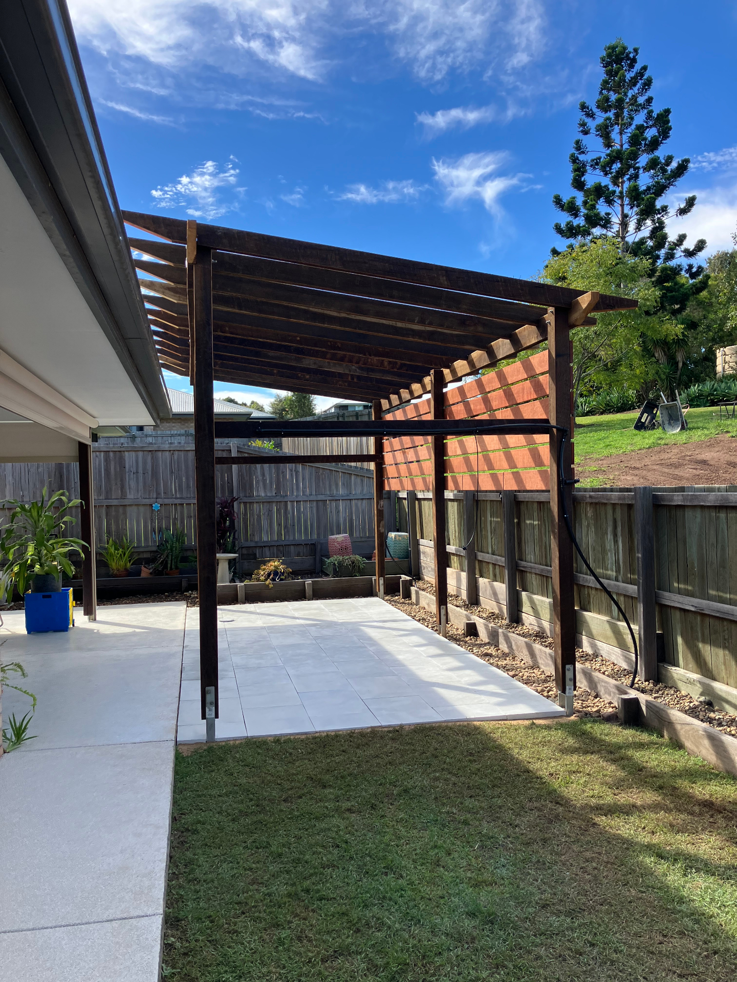 Hardwood Pergola & Patio